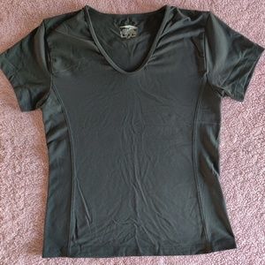 Avia Gray Athletic Work Out Gym Top Large